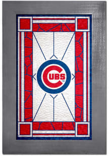 Chicago Cubs Stained Glass Sign