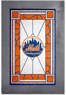 New York Mets Stained Glass Sign