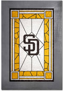 San Diego Padres Stained Glass Sign