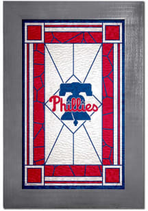 Philadelphia Phillies Stained Glass Sign