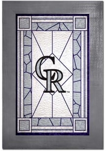 Colorado Rockies Stained Glass Sign