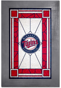 Minnesota Twins Stained Glass Sign