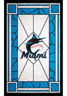 Miami Marlins Stained Glass Sign