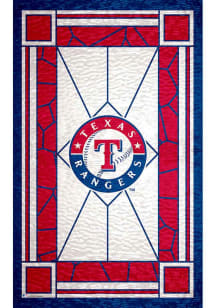 Texas Rangers Stained Glass Sign