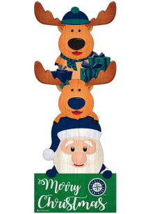 Seattle Mariners 31 Inch Santa Stack Leaner Sign