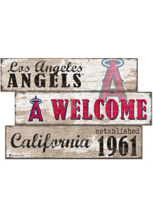 Los Angeles Angels Welcome 3 Plank Sign