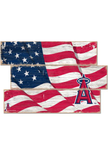 Los Angeles Angels Flag 3 Plank Sign