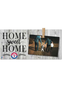 Texas Rangers Home Sweet Home Clothespin Sign