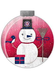 Washington Nationals Snowglobe 12 Inch Sign - Red
