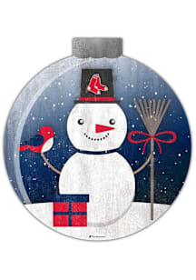 Boston Red Sox Snowglobe 12 Inch Sign - Red