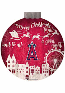 Los Angeles Angels Christmas Village Sign - Blue