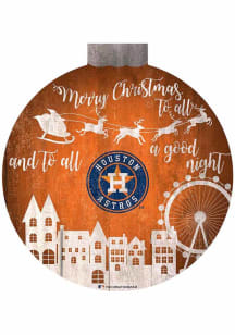 Houston Astros Christmas Village Sign