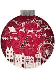 Arizona Diamondbacks Christmas Village Sign - Red
