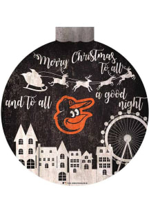 Baltimore Orioles Christmas Village Sign