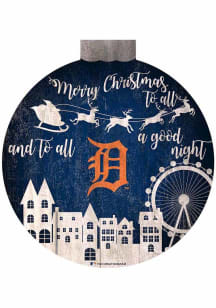 Detroit Tigers Christmas Village Sign