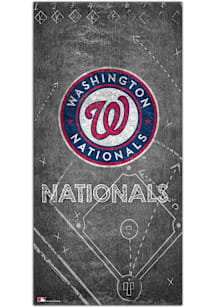 Washington Nationals Chalk Playbook Sign - Red