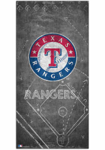 Texas Rangers Chalk Playbook Sign