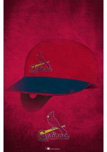 St Louis Cardinals Ghost Helmet 17x26 Sign