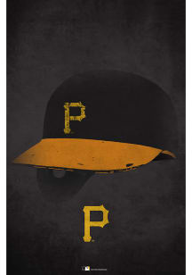 Pittsburgh Pirates Ghost Helmet 17x26 Sign