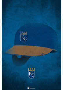 Kansas City Royals Ghost Helmet 17x26 Sign
