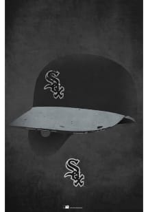 Chicago White Sox Ghost Helmet 17x26 Sign