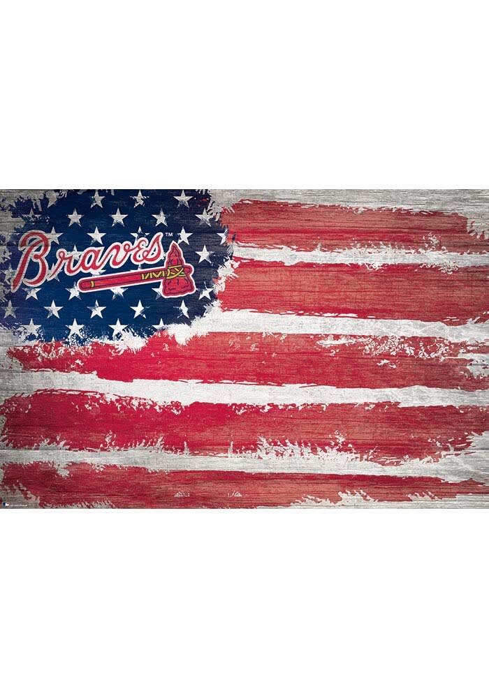 Bandiera Atlanta Braves 90x150cm - Poliestere 150D Con Logo Ufficiale Squadra - Foto 12