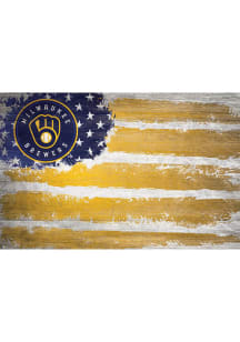 Milwaukee Brewers Flag 17x26 Sign