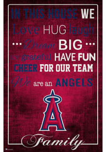 Los Angeles Angels In This House 17x26 Sign