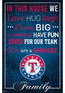 Texas Rangers In This House 17x26 Sign
