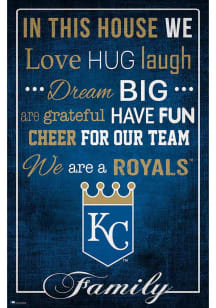 Kansas City Royals In This House 17x26 Sign
