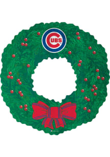 Chicago Cubs Team Wreath 16 Inch Sign