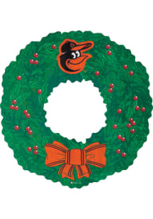 Baltimore Orioles Team Wreath 16 Inch Sign