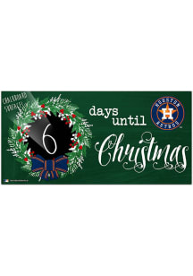 Houston Astros Chalk Christmas Countdown Sign