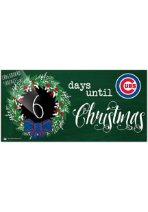 Chicago Cubs Chalk Christmas Countdown Sign