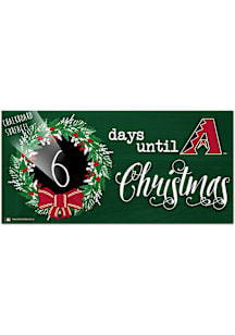 Arizona Diamondbacks Chalk Christmas Countdown Sign - Red