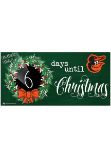 Baltimore Orioles Chalk Christmas Countdown Sign
