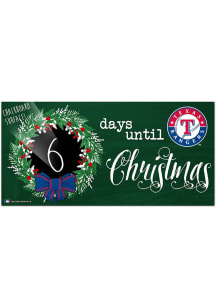 Texas Rangers Chalk Christmas Countdown Sign
