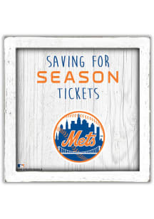 New York Mets Saving for Tickets Box Sign