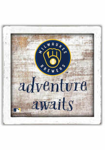 Milwaukee Brewers Adventure Awaits Box Sign
