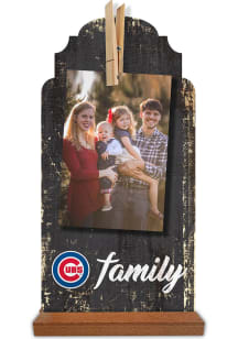 Chicago Cubs Family Clothespin Sign