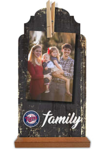 Minnesota Twins Family Clothespin Sign