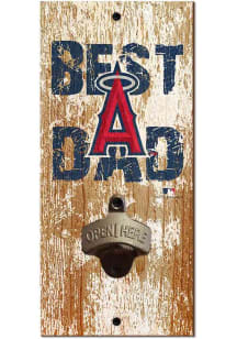 Los Angeles Angels Best Dad Bottle Opener Sign