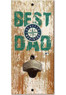 Seattle Mariners Best Dad Bottle Opener Sign