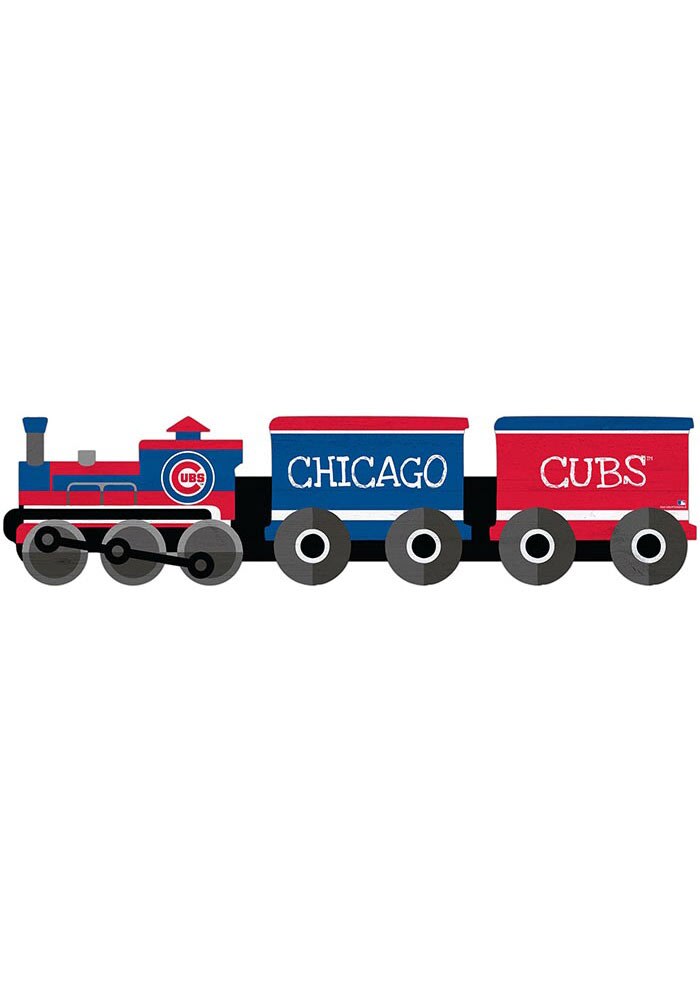 Chicago Cubs Train Cutout Sign, Blue, Size NA, Rally House