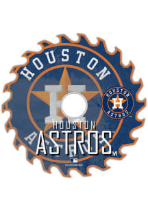 Houston Astros Rust Circular Saw Sign