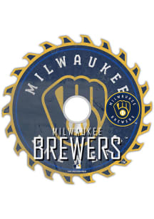 Milwaukee Brewers Rust Circular Saw Sign