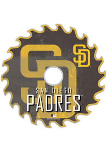San Diego Padres Rust Circular Saw Sign