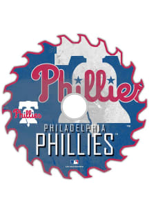 Philadelphia Phillies Rust Circular Saw Sign