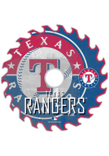 Texas Rangers Rust Circular Saw Sign