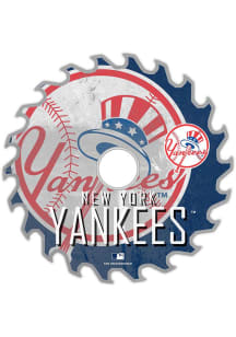 New York Yankees Rust Circular Saw Sign